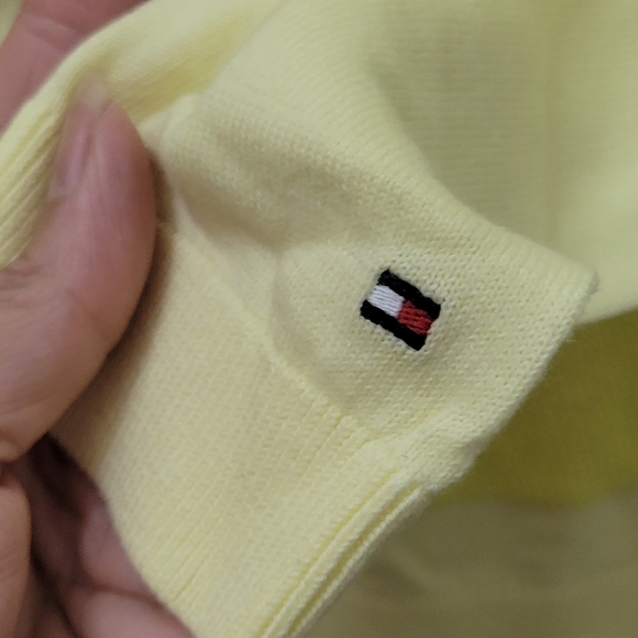 Tommy Hilfiger Butter Yellow Cardigan NWT Preppy Schoolgirl Cottagecore - Picture 6 of 9